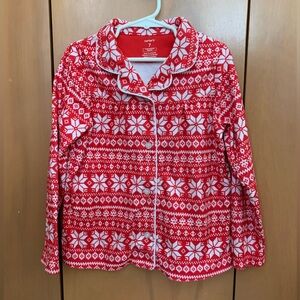 Kids red fleece pajama top by Carter’s